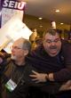 SEIU members organized by union officials try to break into the 2008 Labor Notes conference (Zuma)