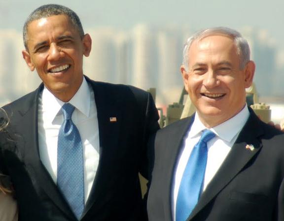 Barack Obama with Israeli Prime Minister Benjamin Netanyahu