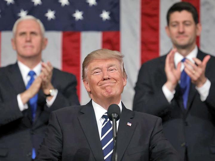 Donald Trump gives his State of the Union address