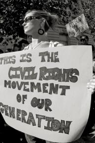 Protesting for LGBT rights