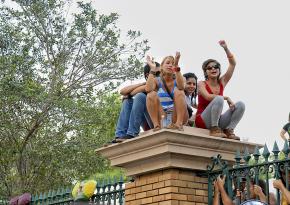 Students on strike at the University of Puerto Rico