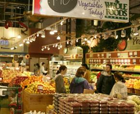 Inside a Whole Foods store