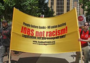 On the march against racism in Madison