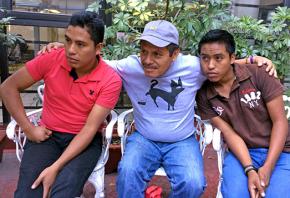 Voices from Ayotzinapa, from left: José Solano Ramírez, Clemente Rodríguez and Andres Catalan