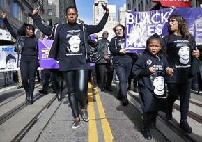 In the San Francisco streets to protest police violence