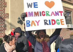 A Brooklyn neighborhood sends a message of hope and solidarity