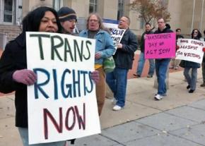 Protesting an anti-trans ordinance in an Alabama town