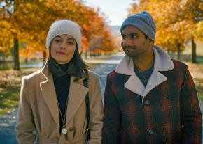 Aziz Ansari (right) and Alessandra Mastronardi star in the new season of Master of None