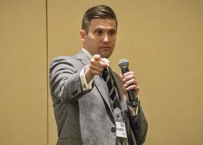 White supremacist leader Richard Spencer speaks in Washington, D.C.