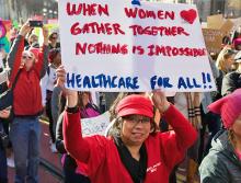 Taking to the streets for women's rights in San Francisco