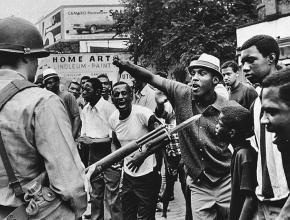 In the streets of Newark, New Jersey in 1968