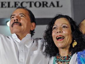 Nicaraguan President Daniel Ortega (left) and Vice President Rosario Murillo