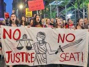 Protesters march through Manhattan against Brett Kavanaugh’s nomination